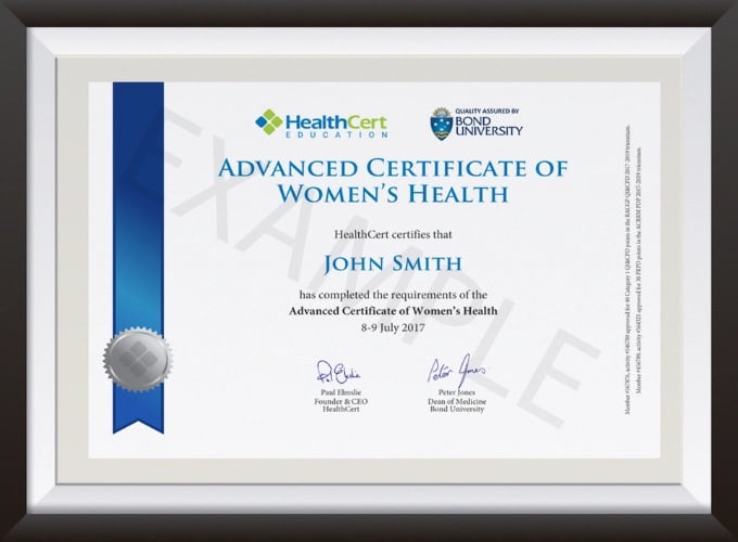 Advanced Certificate of Women s Health